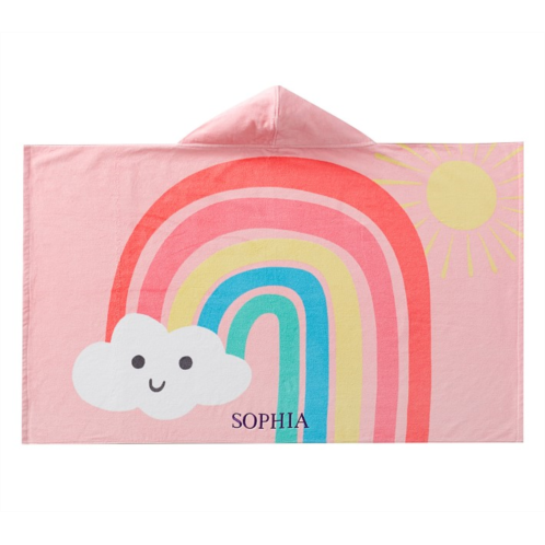 Potterybarn Happy Rainbows Kid Beach Hooded Towel