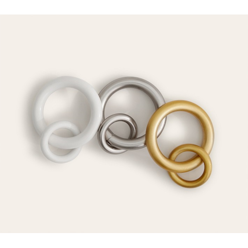 Potterybarn Metal Double Rings - Set of 10