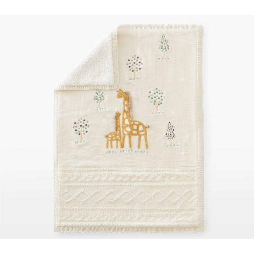 Potterybarn Giraffe Heirloom Baby Blanket
