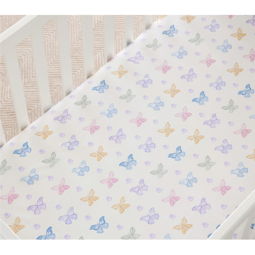Potterybarn Boho Butterfly Crib Fitted Sheet