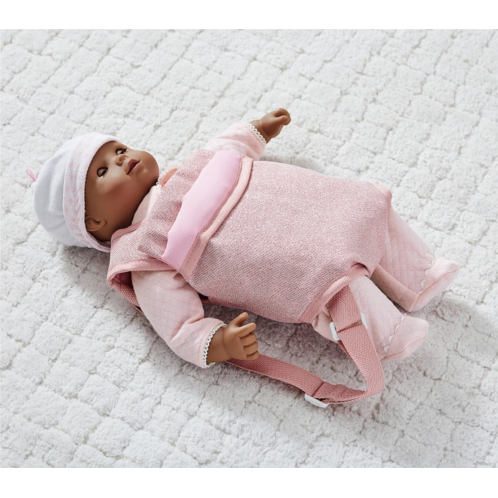 Potterybarn Pink Glitter Baby Doll Carrier
