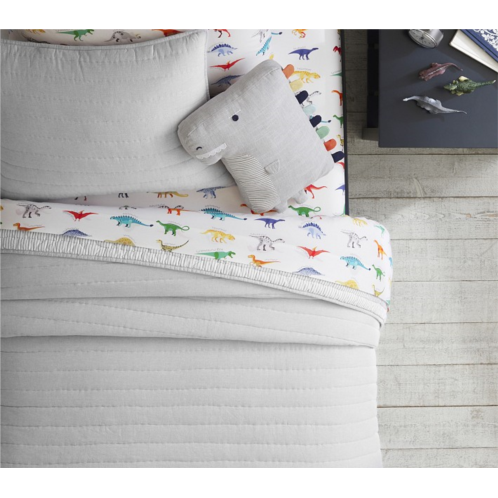 Potterybarn Finn Dino Organic Sheet Set & Pillowcases