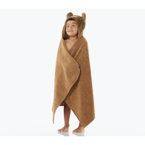 Potterybarn Faux-Fur Bear Kid Hooded Towel