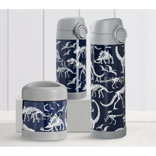 Potterybarn Blue/Gray Glow-in-the-Dark Dinos Thermos