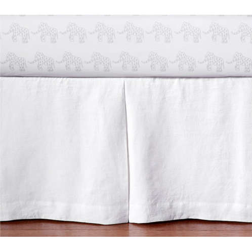 Potterybarn European Linen Crib Skirt
