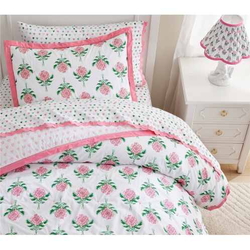 Potterybarn Roller Rabbit Rosebud Reversible Quilt & Shams