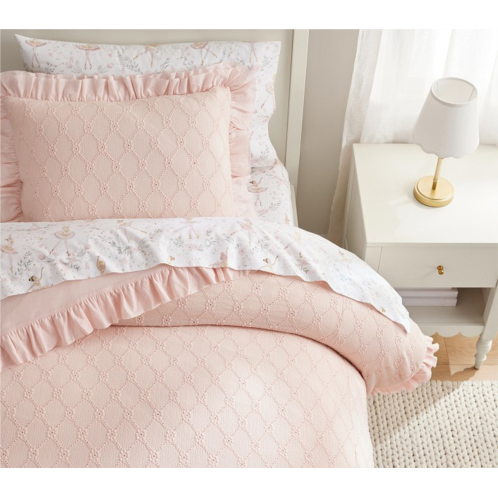 Potterybarn Nina Ruffle Duvet Cover & Shams