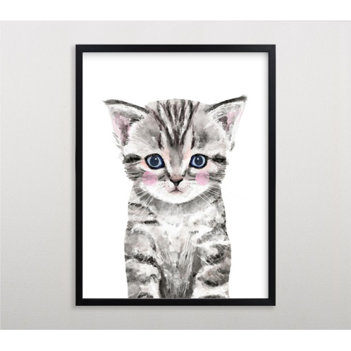 Potterybarn Limited Edition Minted Baby Animal Kitten Wall Art by Cass Loh