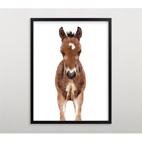 Potterybarn Limited Edition Minted Baby Animal Horse Wall Art by Cass Loh