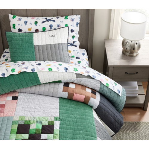 Potterybarn Minecraft Patchwork Quilt & Shams