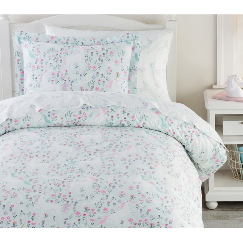 Potterybarn Mystical Unicorn Organic Duvet Cover