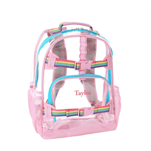 Potterybarn Mackenzie Clear With Pink Trim Backpack