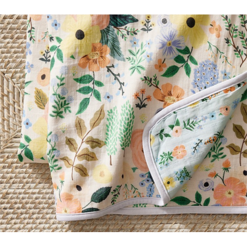 Potterybarn Rifle Paper Co. Garden Party Forest Oversized Organic Muslin Baby Blanket