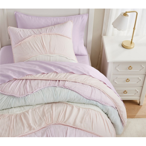 Potterybarn Ryleigh Ruched Wave Quilt & Shams