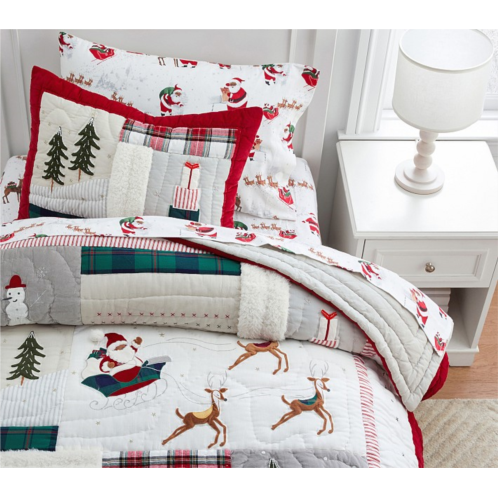 Potterybarn Heritage Santa Kids Comforter Set