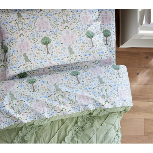 Potterybarn Dollhouse Organic Sheet Set