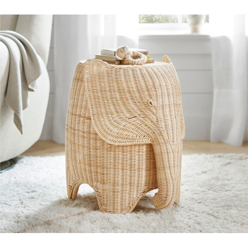 Potterybarn Rattan Elephant Side Table (22)