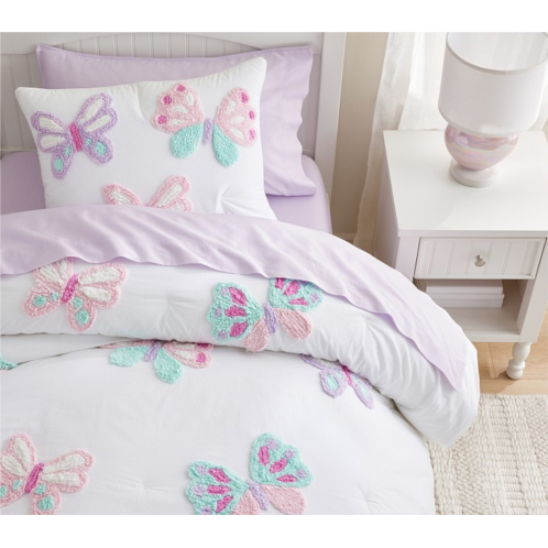 Potterybarn Candlewick Butterfly Comforter & Shams