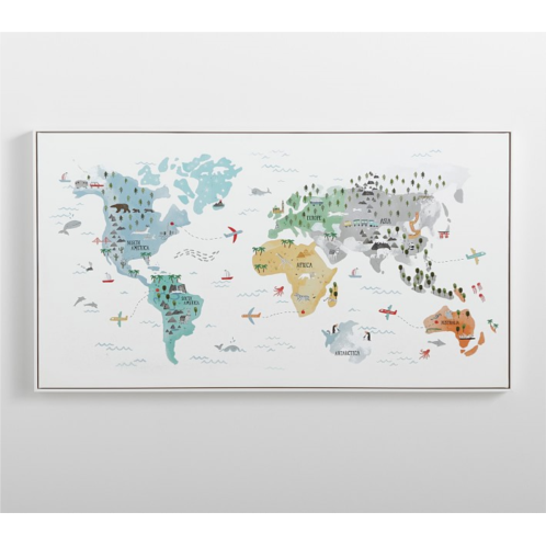 Potterybarn World Map Wall Art