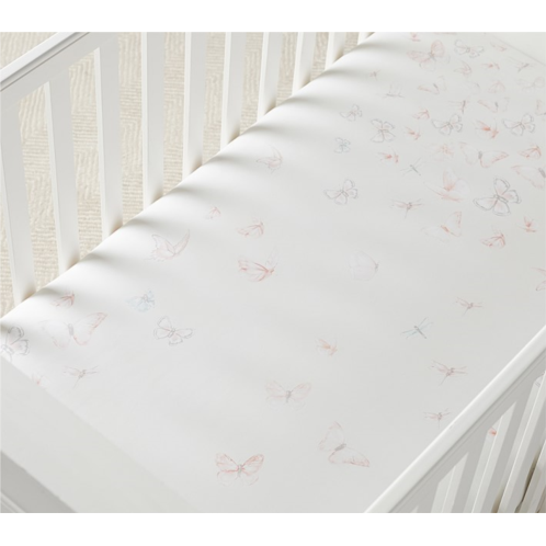 Potterybarn Monique Lhuillier Ethereal Butterfly Sateen Crib Sheets