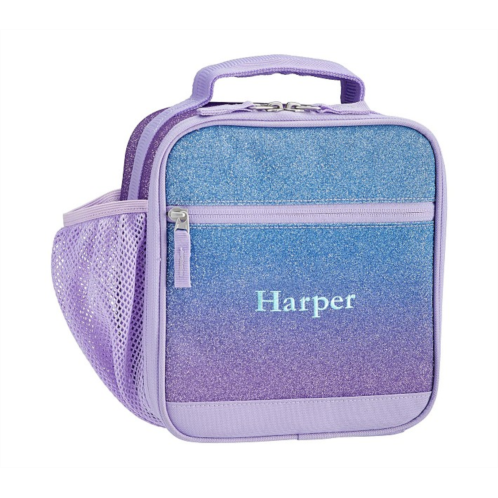 Potterybarn Mackenzie Lavender/Aqua Ombre Sparkle Glitter Lunch Boxes