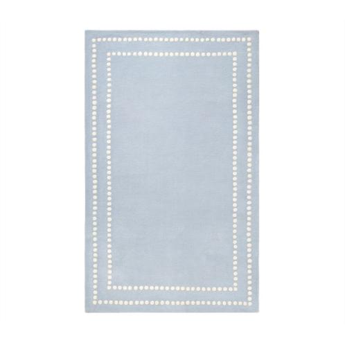 Potterybarn Girls Pearl Dot Border Rug