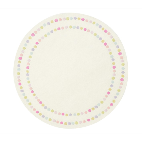 Potterybarn Pearl Dot Round Rug