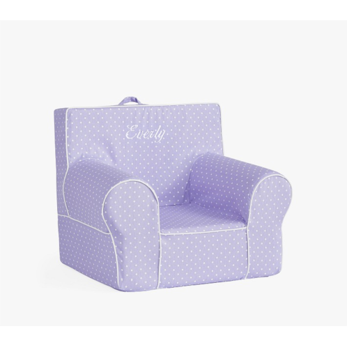 Potterybarn Lavender Pin Dot Anywhere Chair