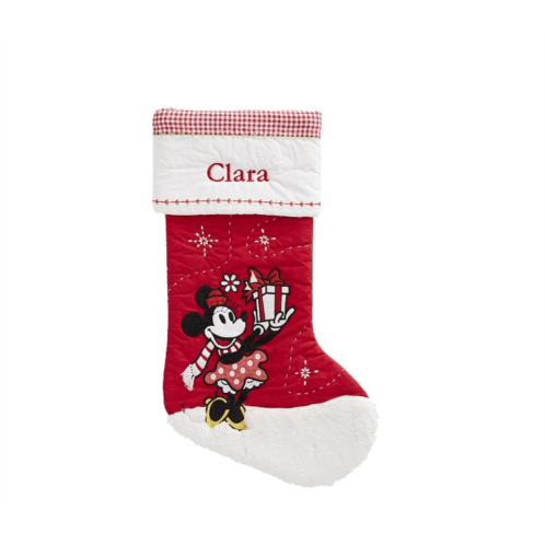 Potterybarn Disney Minnie Mouse Quilted Christmas Stocking