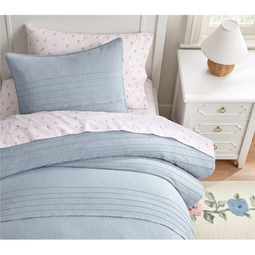 Potterybarn Addison Pleated Lace Duvet Cover & Shams