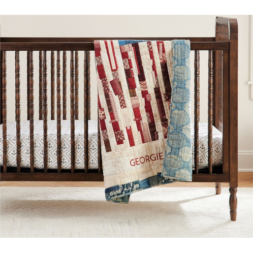 Potterybarn American Flag Baby Quilt