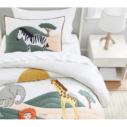 Potterybarn Brendan Animals Safari Quilt & Shams