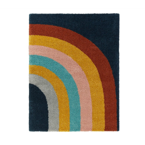 Potterybarn Stain Resistant Rainbow Arch Shag Rug