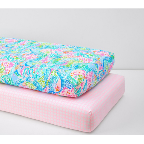 Potterybarn Lilly Pulitzer Organic Crib Sheet Bundle - Set of 2