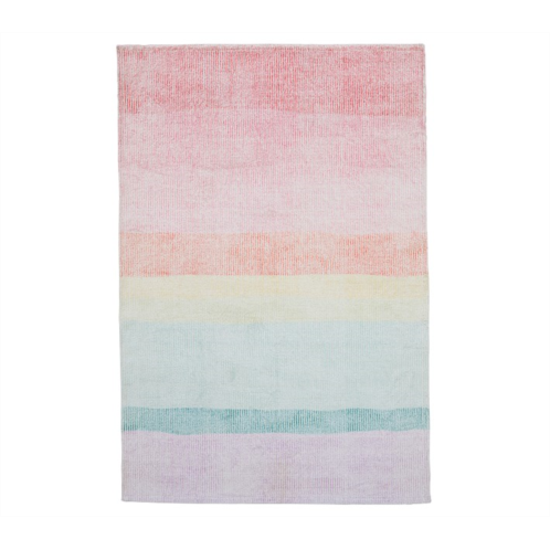 Potterybarn Machine Washable Rainbow Ombre Rug