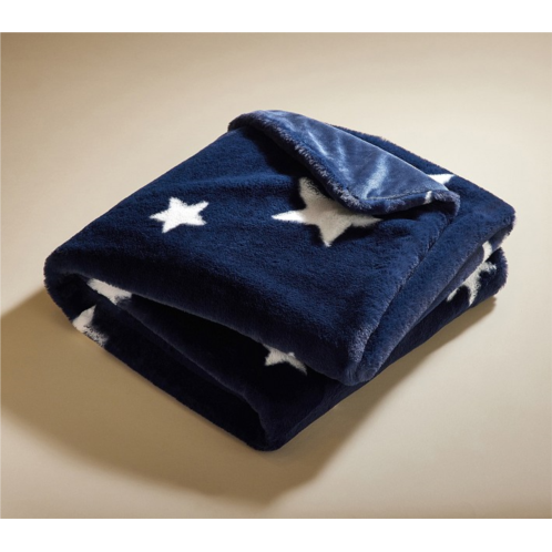 Potterybarn Star Faux Fur Kid Throw Blanket