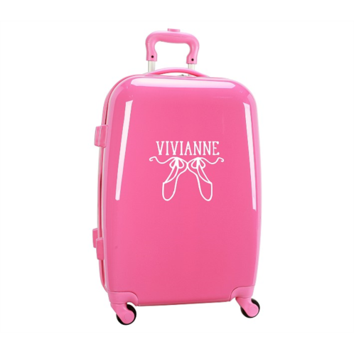 Potterybarn Mackenzie Bright Pink Solid Hard-Sided Spinner Luggage