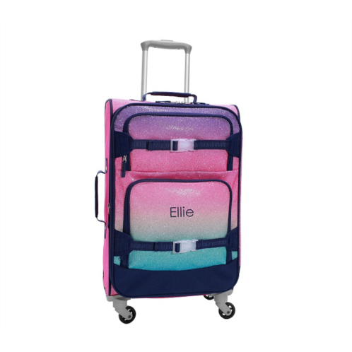 Potterybarn Mackenzie Rainbow Ombre Glitter Ultimate Luggage