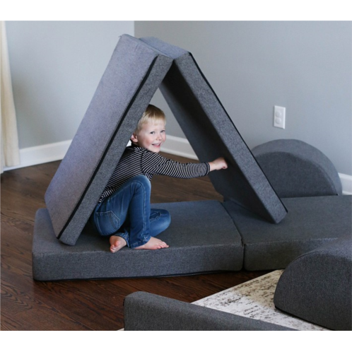 Potterybarn Foamnasium Blocksy + Play Couch, Performance Heathered Basketweave