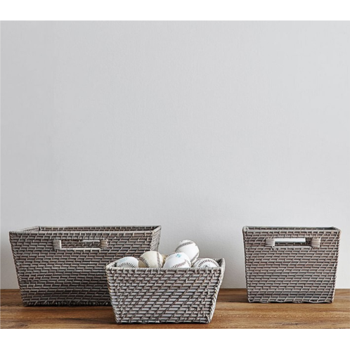 Potterybarn Quinn Gray Baskets