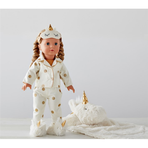 Potterybarn Unicorn Goetz Doll With Sleepover Set