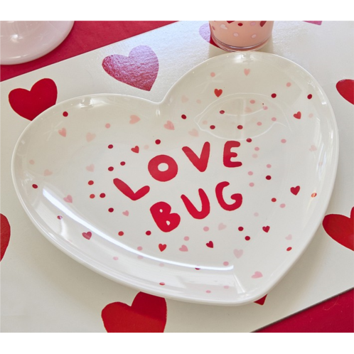 Potterybarn Love Bug Heart Shaped Plate