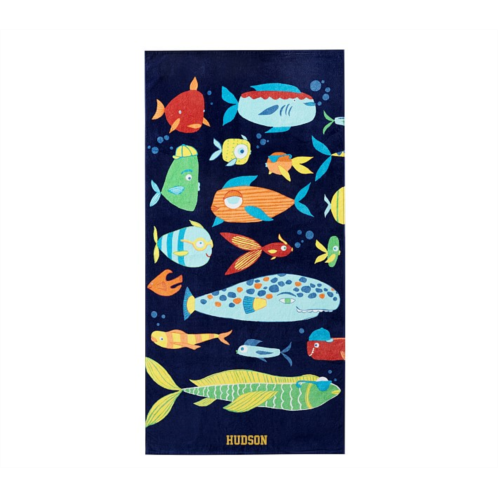 Potterybarn Funny Fish Kid Beach Towel UPF 50