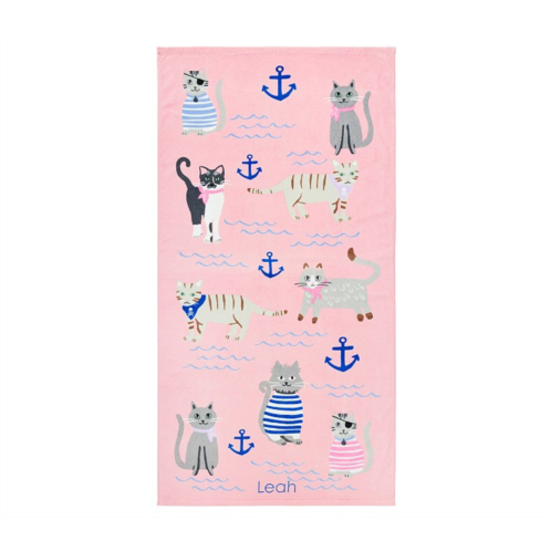 Potterybarn Salty Cat Kid Beach Towel UPF 50