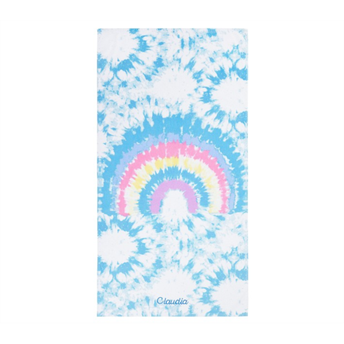 Potterybarn Rainbow Tie-Dye Kid Beach Towel UPF 50