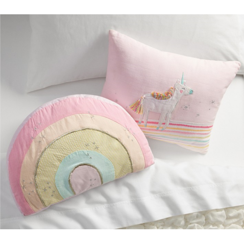 Potterybarn Retro Rainbow & Molly Unicorn Pillow Bundle