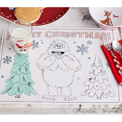 Potterybarn Rudolph Silicone Coloring Placemats, Set of 2