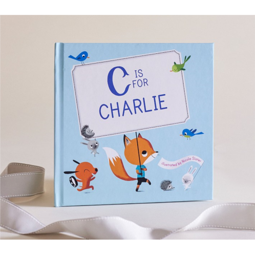 Potterybarn M is For Me Personalized Book, Blue Cover