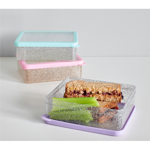 Potterybarn Spencer Glitter Sandwich Food Container