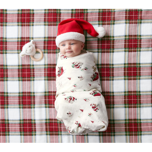 Potterybarn My First Christmas Baby Swaddle Set